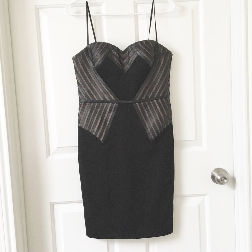 AIDAN MATTOX strapless dress